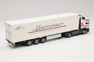 Mercedes Actros 1844LS Koffersattelzug Hammer Aachen Minichamps 1:43 499039105 Metalas - nuotrauka 2 iš 6