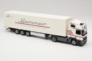 Mercedes Actros 1844LS Koffersattelzug Hammer Aachen Minichamps 1:43 499039105 Metalas - nuotrauka 4 iš 6