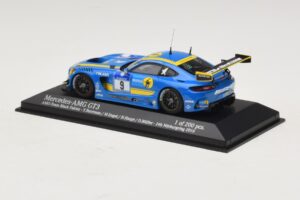 Mercedes AMG GT3 Black Falcon #9 Y. Buurman / M. Engel 24 Hours of Nurburgring 2016 Minichamps 1:43 437163009 Metalas - nuotrauka 3 iš 5