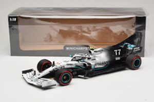 Mercedes AMG Petronas W10 #77 V. Bottas German GP 2019 Minichamps 1:18 110191177 Metalas - nuotrauka 6 iš 7