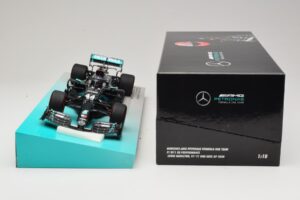 Mercedes AMG Petronas W11 EQ Performance #44 L. Hamilton 91st F1 Win Eifel GP 2020 Minichamps 1:18 113201144 Metalas - nuotrauka 6 iš 6