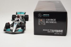 Mercedes AMG Petronas W13 E Performance #63 G. Russell Spanish GP 2022 Minichamps 1:18 110220063 Metalas - nuotrauka 7 iš 7