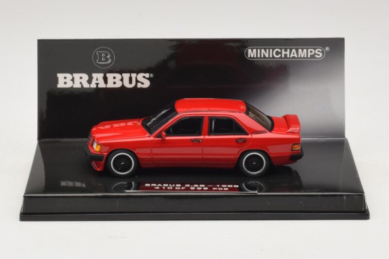 Mercedes Brabus 3.6S 190E W201 Raudonas Minichamps 1:43 437032600 Metalas