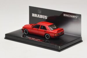 Mercedes Brabus 3.6S 190E W201 Raudonas Minichamps 1:43 437032600 Metalas - nuotrauka 3 iš 5