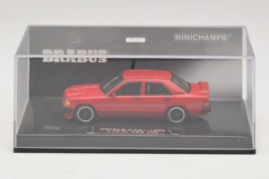 Mercedes Brabus 3.6S 190E W201 Raudonas Minichamps 1:43 437032600 Metalas - nuotrauka 4 iš 5