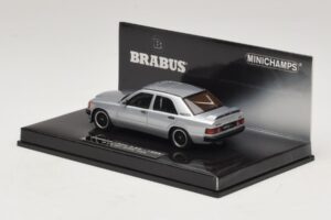 Mercedes Brabus 3.6S 190E W201 Sidabrinis Minichamps 1:43 437032604 Metalas - nuotrauka 3 iš 5
