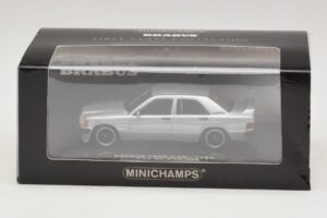 Mercedes Brabus 3.6S 190E W201 Sidabrinis Minichamps 1:43 437032604 Metalas - nuotrauka 5 iš 5