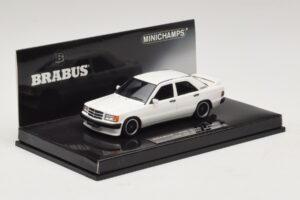 Mercedes Brabus 3.6S 190E W201 Baltas Minichamps 1:43 437032602 Metalas - nuotrauka 2 iš 5