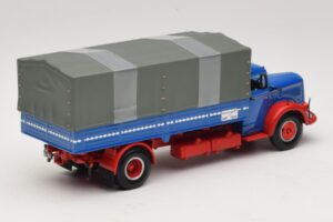 Mercedes L 315 Sunkvežimis su Platforma Mėlyna Raudona Minichamps 1:43 439034420 Metalas - nuotrauka 2 iš 6