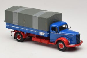 Mercedes L 315 Sunkvežimis su Platforma Mėlyna Raudona Minichamps 1:43 439034420 Metalas - nuotrauka 4 iš 6