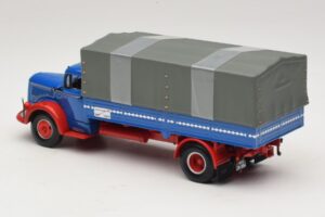 Mercedes L 315 Sunkvežimis su Platforma Mėlyna Raudona Minichamps 1:43 439034420 Metalas - nuotrauka 5 iš 6