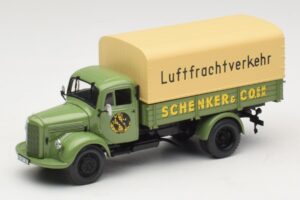 Mercedes L 3500 Bortinis Sunkvežimis Schenker Minichamps 1:43 439350028 Metalas