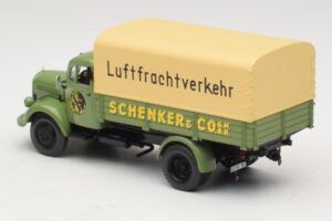 Mercedes L 3500 Bortinis Sunkvežimis Schenker Minichamps 1:43 439350028 Metalas - nuotrauka 5 iš 6