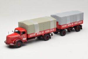Mercedes L315 Pritschenzug Gustav Mauler Minichamps 1:43 499034720 Metalas
