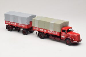 Mercedes L315 Pritschenzug Gustav Mauler Minichamps 1:43 499034720 Metalas - nuotrauka 4 iš 6