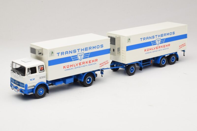Mercedes LP1624 Kühlzug Transthermos Minichamps 1:43 499034840 Metalas