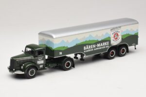 Mercedes LS315 Koffersattelzug Bärenmarke Minichamps 1:43 499034780 Metalas