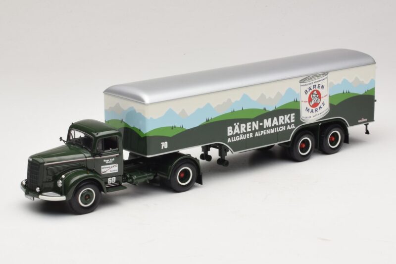 Mercedes LS315 Koffersattelzug Bärenmarke Minichamps 1:43 499034780 Metalas