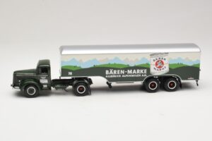 Mercedes LS315 Koffersattelzug Bärenmarke Minichamps 1:43 499034780 Metalas - nuotrauka 3 iš 6