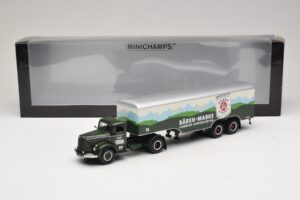 Mercedes LS315 Koffersattelzug Bärenmarke Minichamps 1:43 499034780 Metalas - nuotrauka 6 iš 6