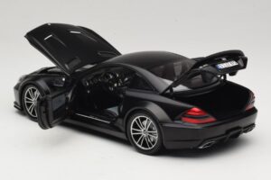Mercedes SL65 AMG R230 Black Series Matt Black Minichamps 1:18 100038121 Metalas - nuotrauka 5 iš 8