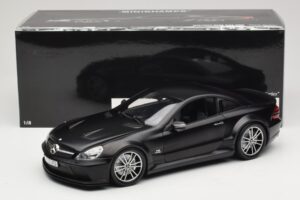 Mercedes SL65 AMG R230 Black Series Matt Black Minichamps 1:18 100038121 Metalas - nuotrauka 8 iš 8