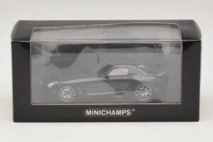 Mercedes SLS AMG C197 Black Series Juoda Metalik Minichamps 1:43 437033020 Metalas - nuotrauka 4 iš 4