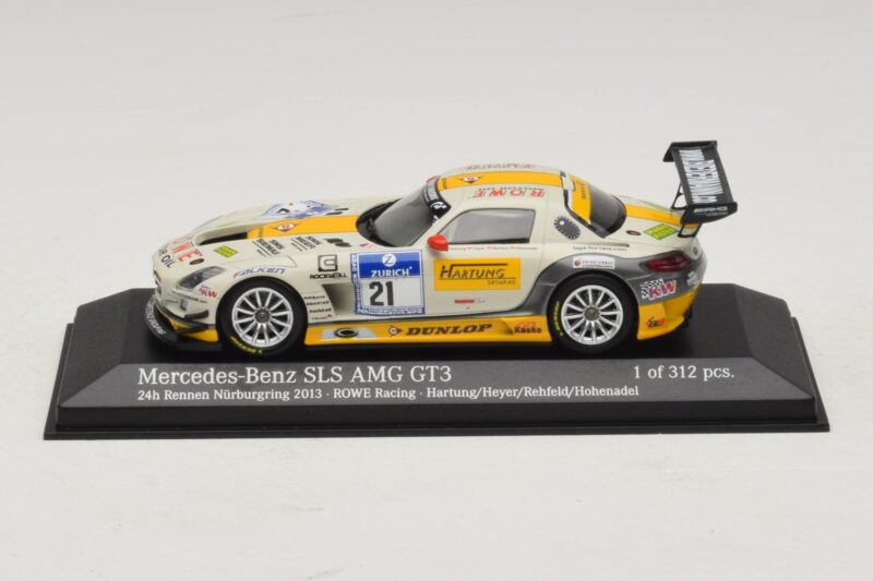 Mercedes SLS AMG GT3 #21 Rowe Racing Hartung / Heyer Nurburgring 24 Hours 2013 Minichamps 1:43 Mercedes SLS AMG GT3 #21 Rowe Racing Hartung / Heyer Nurburgring 24 Hours 2013 Minichamps 1:43 410133221 Metalas
