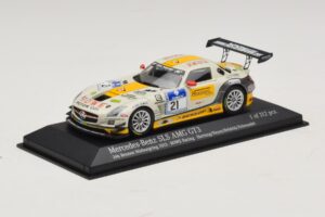 Mercedes SLS AMG GT3 #21 Rowe Racing Hartung / Heyer Nurburgring 24 Hours 2013 Minichamps 1:43 410133221 Metalas - nuotrauka 2 iš 4