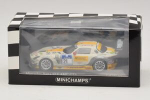Mercedes SLS AMG GT3 #21 Rowe Racing Hartung / Heyer Nurburgring 24 Hours 2013 Minichamps 1:43 410133221 Metalas - nuotrauka 4 iš 4