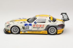 Mercedes SLS AMG GT3 #22 Graf / Jager Rowe Racing 24 Hours of Nurburgring 2013 Minichamps 1:18 151133122 Metalas - nuotrauka 3 iš 6