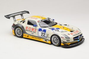 Mercedes SLS AMG GT3 #22 Graf / Jager Rowe Racing 24 Hours of Nurburgring 2013 Minichamps 1:18 151133122 Metalas - nuotrauka 4 iš 6