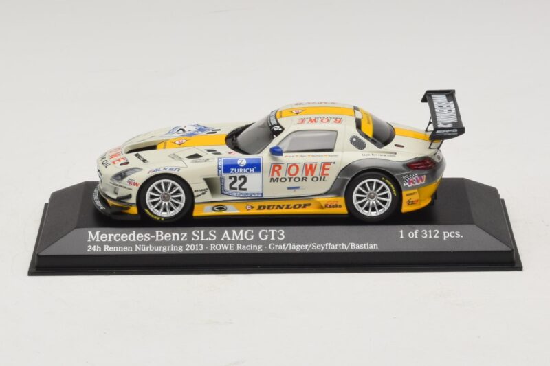 Mercedes SLS AMG GT3 #22 Rowe Racing Graf / Jager Nurburgring 24 Hours 2013 Minichamps 1:43 Mercedes SLS AMG GT3 #22 Rowe Racing Graf / Jager Nurburgring 24 Hours 2013 Minichamps 1:43 410133222 Metalas