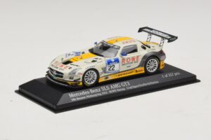 Mercedes SLS AMG GT3 #22 Rowe Racing Graf / Jager Nurburgring 24 Hours 2013 Minichamps 1:43 410133222 Metalas - nuotrauka 2 iš 4