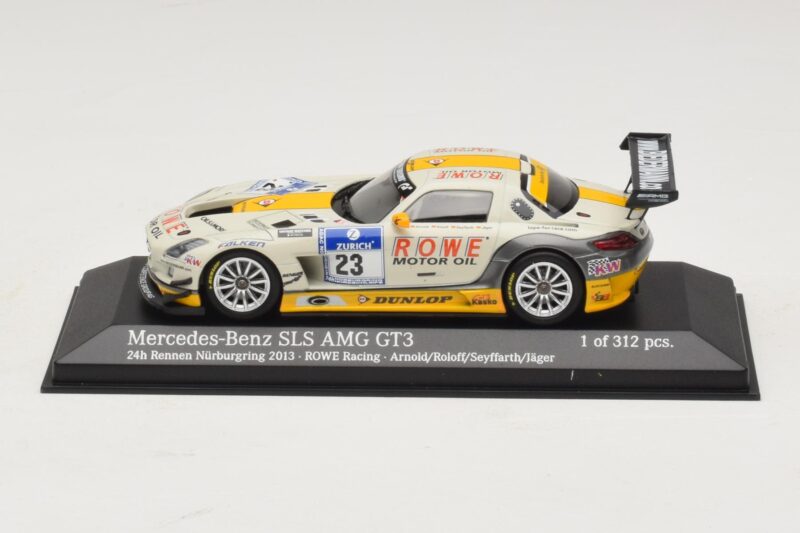 Mercedes SLS AMG GT3 #23 Rowe Racing Arnold / Roloff Nurburgring 24 Hours 2013 Minichamps 1:43 Mercedes SLS AMG GT3 #23 Rowe Racing Arnold / Roloff Nurburgring 24 Hours 2013 Minichamps 1:43 410133223 Metalas