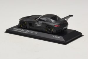 Mercedes SLS AMG GT3 45 Years of Driving Performance Juodas Minichamps 1:43 410133200 Metalas - nuotrauka 3 iš 4