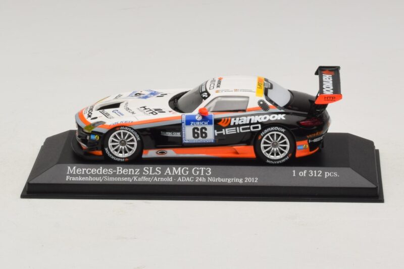 Mercedes SLS AMG GT3 #66 Hankook C. Frankenhout / Simonsen 24 Hours of Nurburgring 2012 Minichamps 1:43 437123266 Metalas