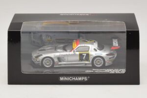 Mercedes SLS AMG GT3 #7 Black Falcon Jager / Seyffarth 24 Hours of Dubai 2011 Minichamps 1:43 437110307 Metalas - nuotrauka 5 iš 5