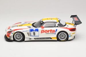 Mercedes SLS AMG GT3 #9 B. Schneider / J. Bleekemolen Black Falcon 24 Hours of Nurburgring Winner 2013 Minichamps 1:18 151133 - nuotrauka 3 iš 6