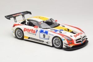 Mercedes SLS AMG GT3 #9 B. Schneider / J. Bleekemolen Black Falcon 24 Hours of Nurburgring Winner 2013 Minichamps 1:18 151133 - nuotrauka 4 iš 6