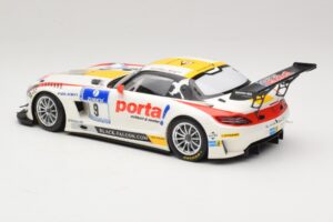 Mercedes SLS AMG GT3 #9 B. Schneider / J. Bleekemolen Black Falcon 24 Hours of Nurburgring Winner 2013 Minichamps 1:18 151133 - nuotrauka 5 iš 6