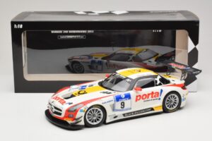 Mercedes SLS AMG GT3 #9 B. Schneider / J. Bleekemolen Black Falcon 24 Hours of Nurburgring Winner 2013 Minichamps 1:18 151133 - nuotrauka 6 iš 6
