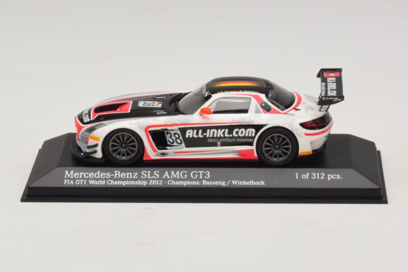 Mercedes SLS AMG GT3 All-Inkl.com #38 FIA GT1 World Championship 2012 Champions Minichamps 1:43 Mercedes SLS AMG GT3 All-Inkl.com #38 FIA GT1 World Championship 2012 Champions Minichamps 1:43 410123238 Metalas