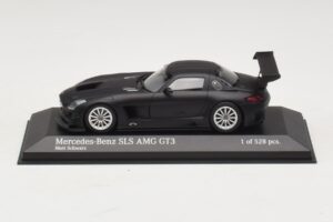 Mercedes SLS AMG GT3 Matinis Juodas Minichamps 1:43 410113200 Metalas
