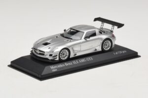 Mercedes SLS AMG GT3 Sidabras Minichamps 1:43 410113202 Metalas - nuotrauka 2 iš 4