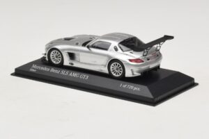 Mercedes SLS AMG GT3 Sidabras Minichamps 1:43 410113202 Metalas - nuotrauka 3 iš 4