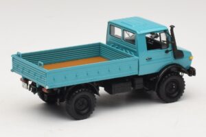 Mercedes Unimog 1300 L Sunkvežimis su Platforma Mėlynas Minichamps 1:43 439033020 Metalas - nuotrauka 2 iš 6