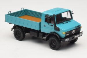 Mercedes Unimog 1300 L Sunkvežimis su Platforma Mėlynas Minichamps 1:43 439033020 Metalas - nuotrauka 4 iš 6