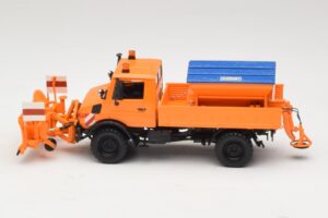 Mercedes Unimog 1300 L Sniego Valytuvas Oranžinis Minichamps 1:43 439033060 Metalas - nuotrauka 3 iš 6