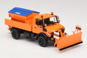 Mercedes Unimog 1300 L Sniego Valytuvas Oranžinis Minichamps 1:43 439033060 Metalas - nuotrauka 4 iš 6